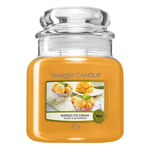 YANKEE CANDLE Mango Ice Cream svíčka 411g