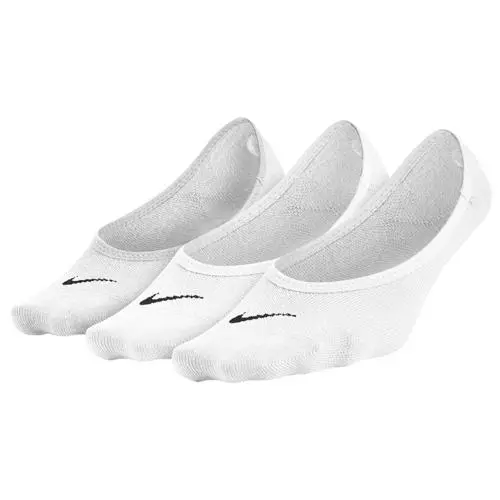 Nike Sportovní ponožky Evry Ltwt Foot 3Pr bílé SX4863-101
