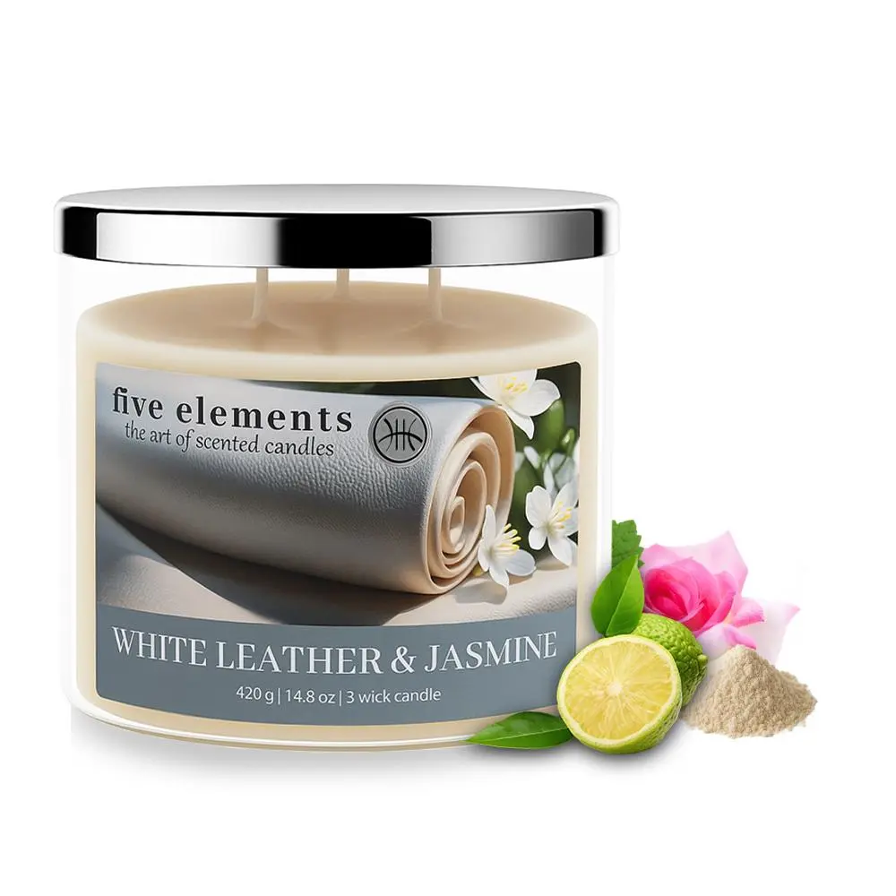 Five Elements White Leather & Jasmine 420 g
