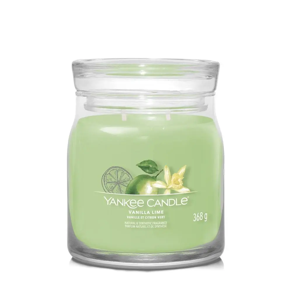 YANKEE CANDLE VANILLA LIME SIGNATURE STŘEDNÍ