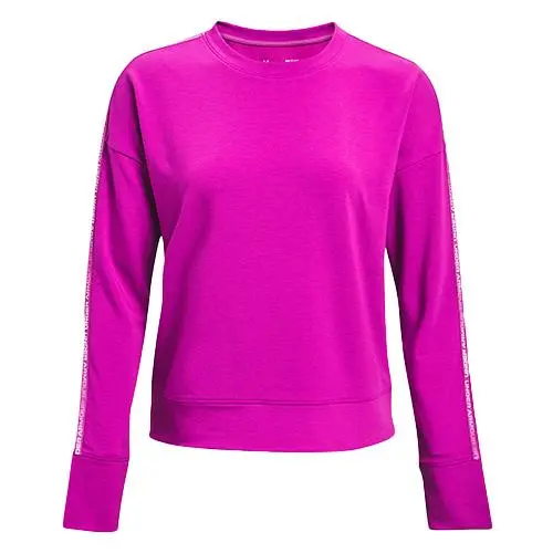 Under Armour UA Rival Terry Taped Crew-PNK růžová