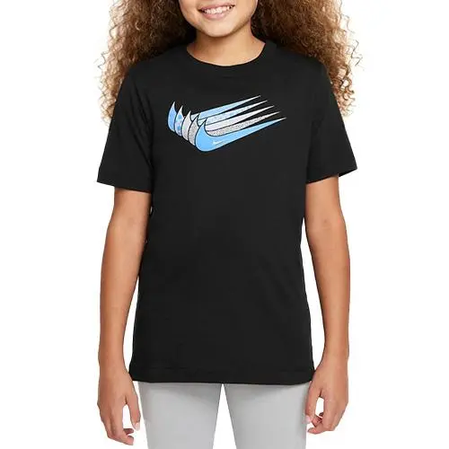 Nike Sportswear dětské bavlněné triko s krátkým rukávem a potiskem na hrudi