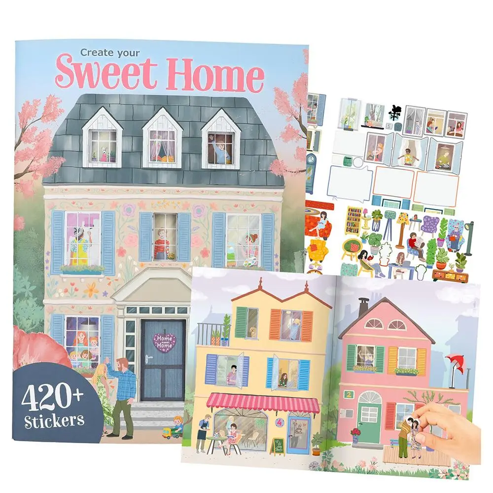 Sweet Home - Create your (Kreatívny zošit „Vytvorte si svoj vysnívaný domov“),Sweet Home - Create your (Kreatívny zošit „Vytvorte si svoj vysnívaný do