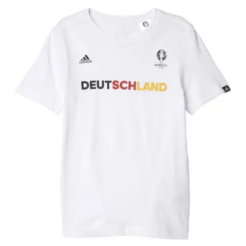 Adidas Germany Graphic Dětské volnočasové triko Germany Graphic s krátkým rukávem pro fanoušky bílé