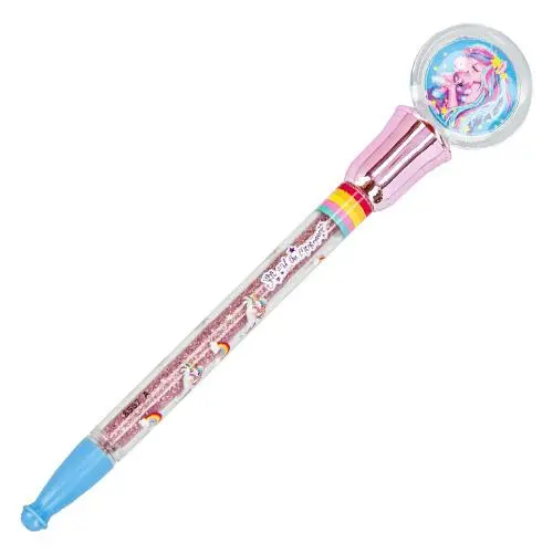 Kuličkové pero se světelným efektem Ylvi & Minimoomis, pink