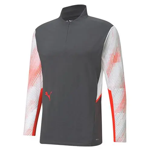 Puma Individualcup 1 4 Zip Top šedá