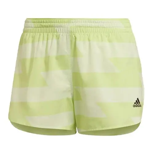 Dámské šortky Adidas Run Fast - Dámské lehké sportovní šortky Run Fast se stahovací šňůrkou v pase a praktickou kapsičkou od značky Adidas, světle zelené provedení. - 3483713