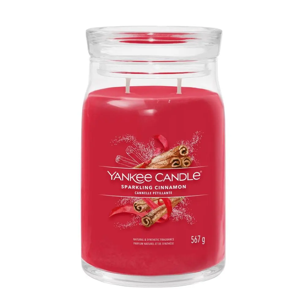YANKEE CANDLE SPARKLING CINNAMON SIGNATURE VELKÝ