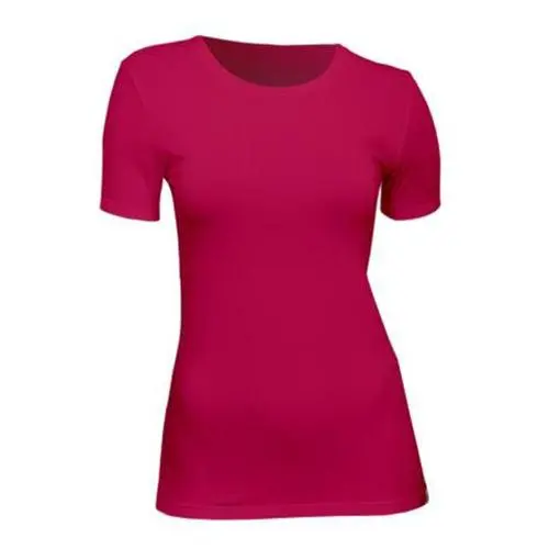 Dámské tričko Tufte U-neck dark pink