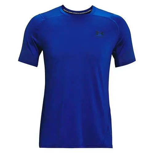 Under Armour pánské tričko UA HG Armour Fitted Nvlty SS modrá