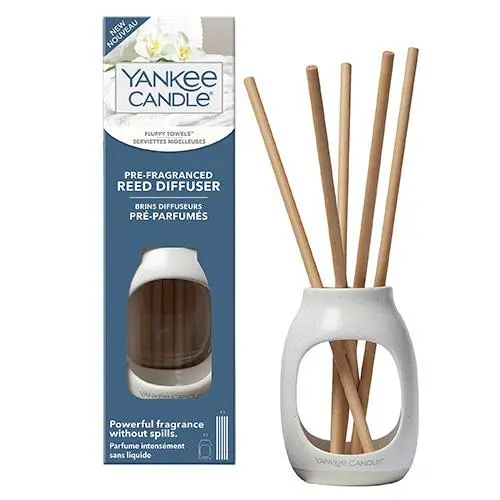 Vonná stébla Yankee Candle Nadýchané osušky modrý obal 120 ml