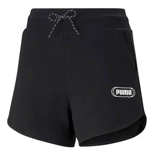 Puma Rebel High Waist šortky dámské černá