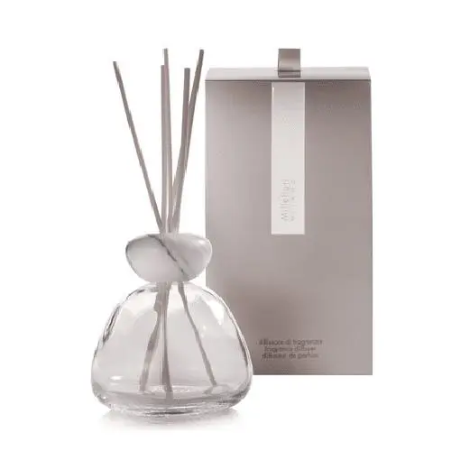 Millefiori Milano Marble Glass Clear White Lid bez náplně
