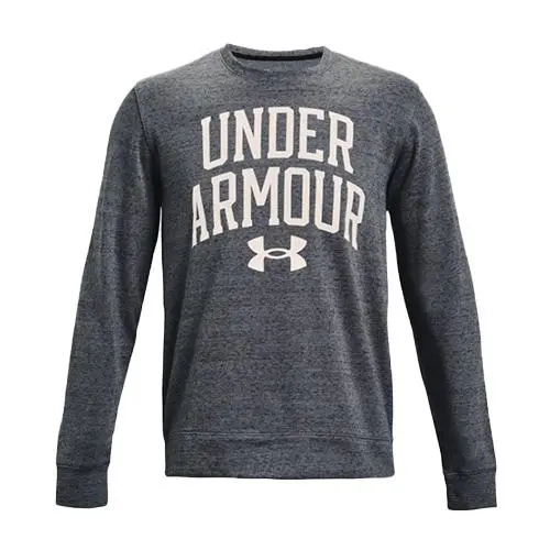 Under Armour RIVAL TERRY CREW šedá