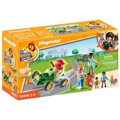 Playmobil® duck on call 70919 záchranná akce: pomozte závodníkovy!
