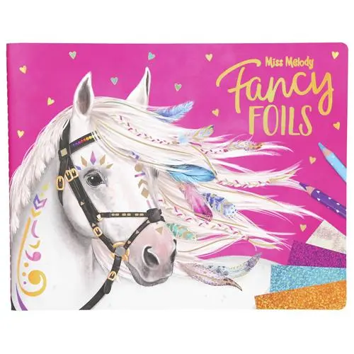 Miss Melody Omalovánky kreativní sada Miss Melody Fancy Foils třpytivé fólie