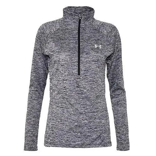UNDER ARMOUR Dámské tričko s dlouhým rukávem Tech 1 2 Zip Twist černé