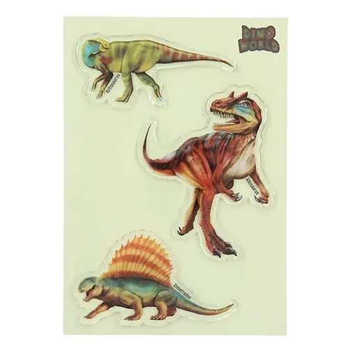 Gelové samolepky Glibbies Dino World Tyrannosaurus rex 2ks