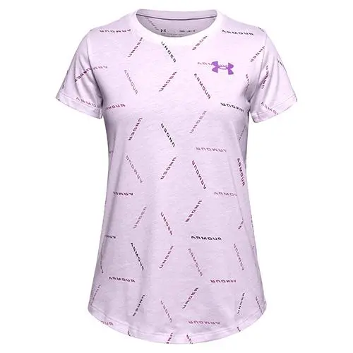 Under Armour Twitch Multi Print SS Dívčí triko fialová