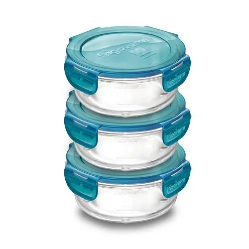 Bormioli Rocco Sada dóz Frigoverre Evolution D.10 389121GSG021990 3 x 185 ml sklo 9,5 cm