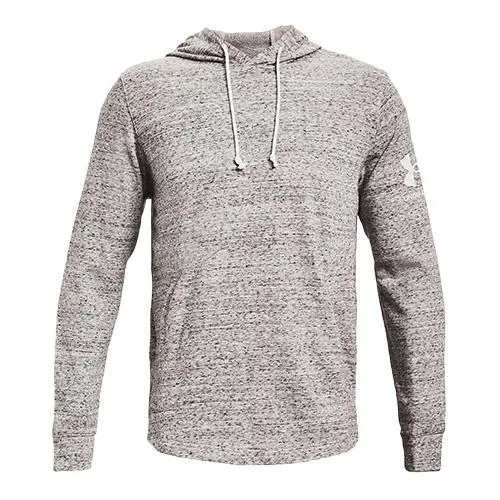 Under Armour RIVAL TERRY HOODIE bílá