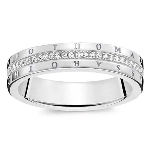 Thomas Sabo Prsten Klasický bílý D TR0026 725 14 60 Sterling silver