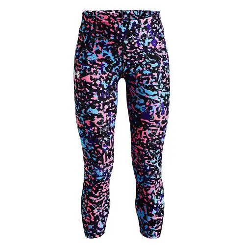 Under Armour HG Armour Printed Ankle Crop Dívčí běžecké legíny