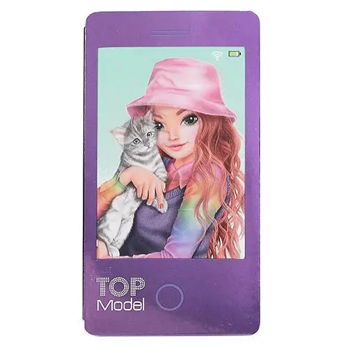 Poznámkový bloček ve tvaru mobilu Top Model, Lexy & Cat
