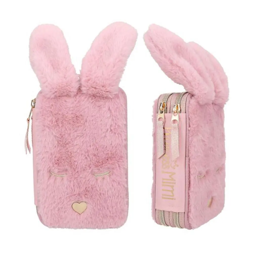 Top Model dvoupatrový Bunny Fur růžový ouška