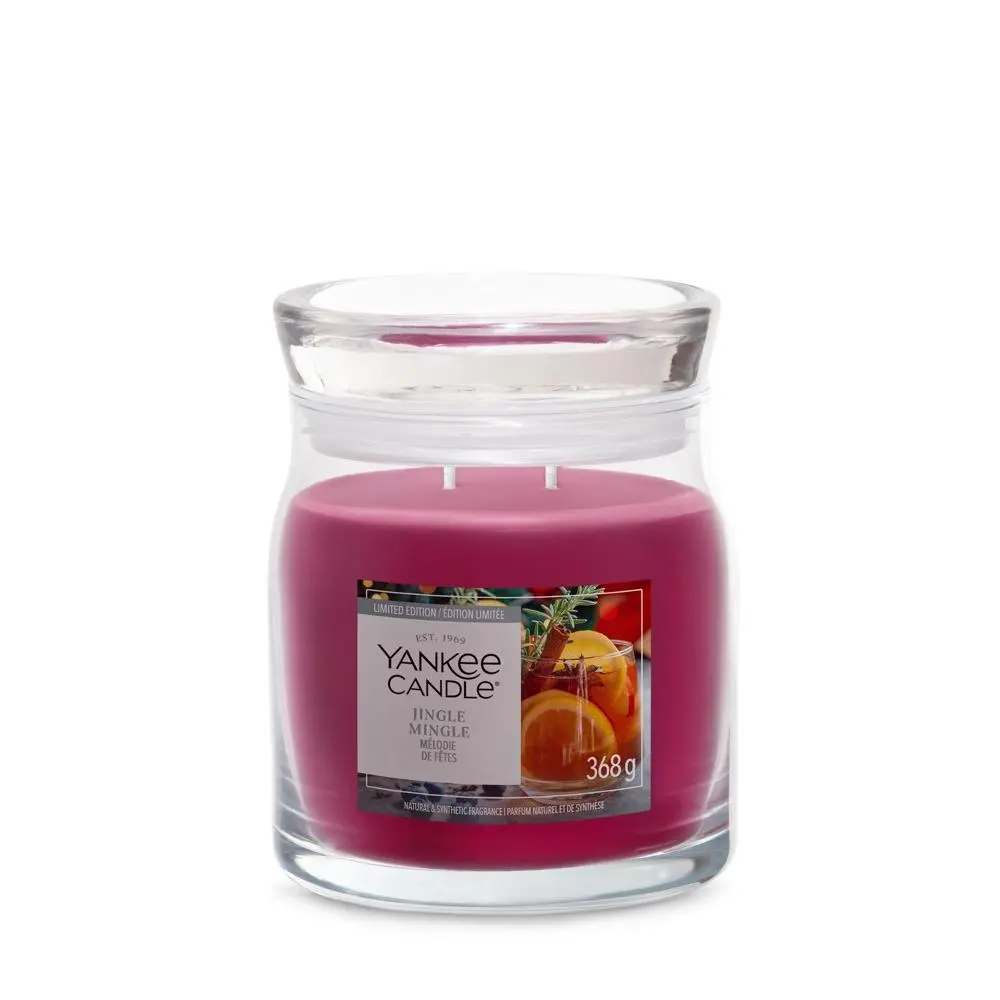 Svíčka Yankee Candle Signature střední, Jingle Mingle