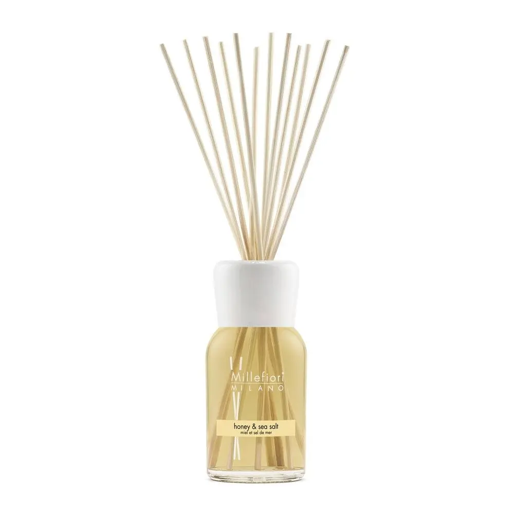 Millefiori Milano aroma difuzér s tyčinkami Honey & Sea Salt Med a mořská sůl 500 ml