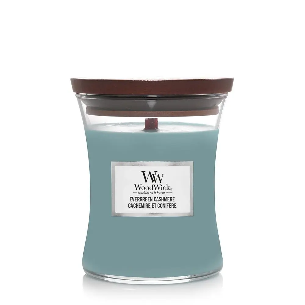 Woodwick Evergreen Cashmere váza střední