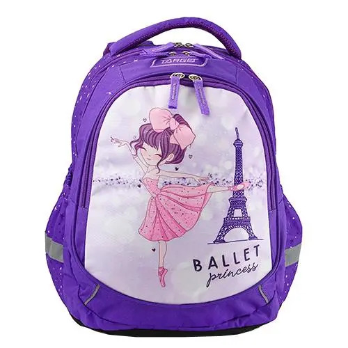 Target batoh fialová Ballet princess Eiffelova věž