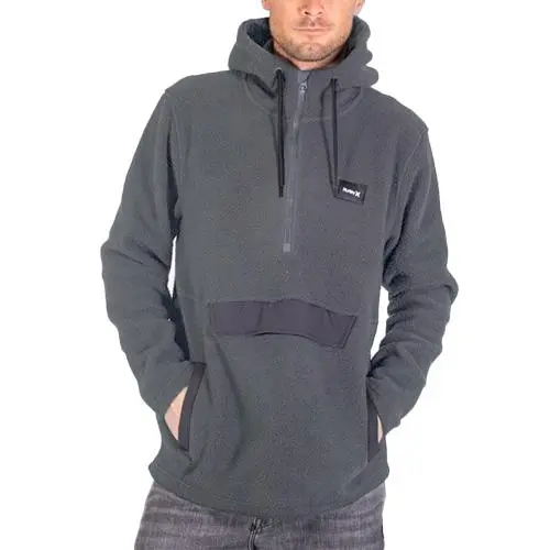Pánská mikina Hurley Anorak Sherpa 1/4 Zip