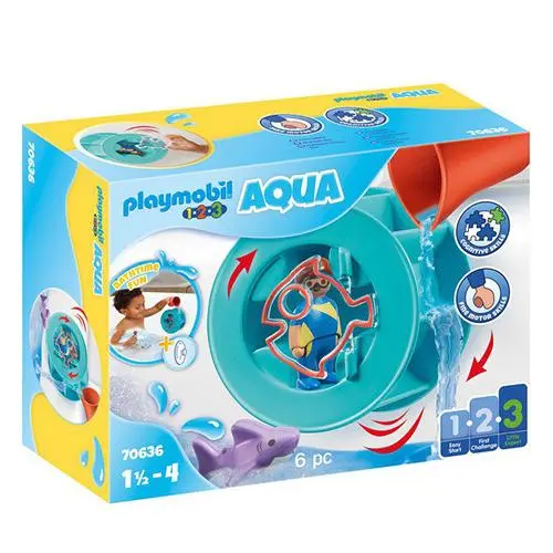 Playmobil 70636 AQUA Vodní kolo se žraločkem