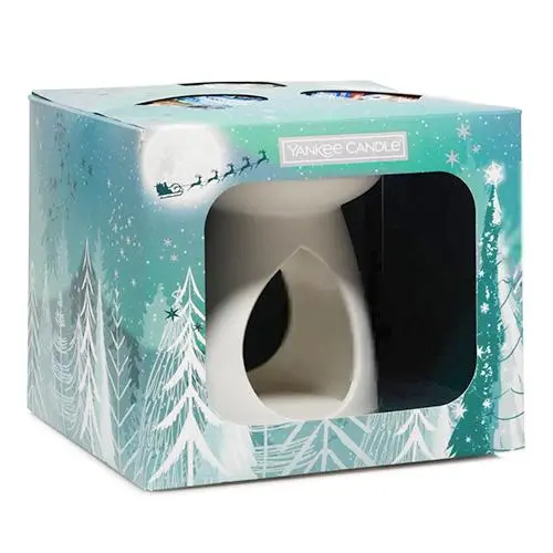 YANKEE CANDLE dárková sada Aromalampa + 3 ks vosk + 1 ks čajová svíčka