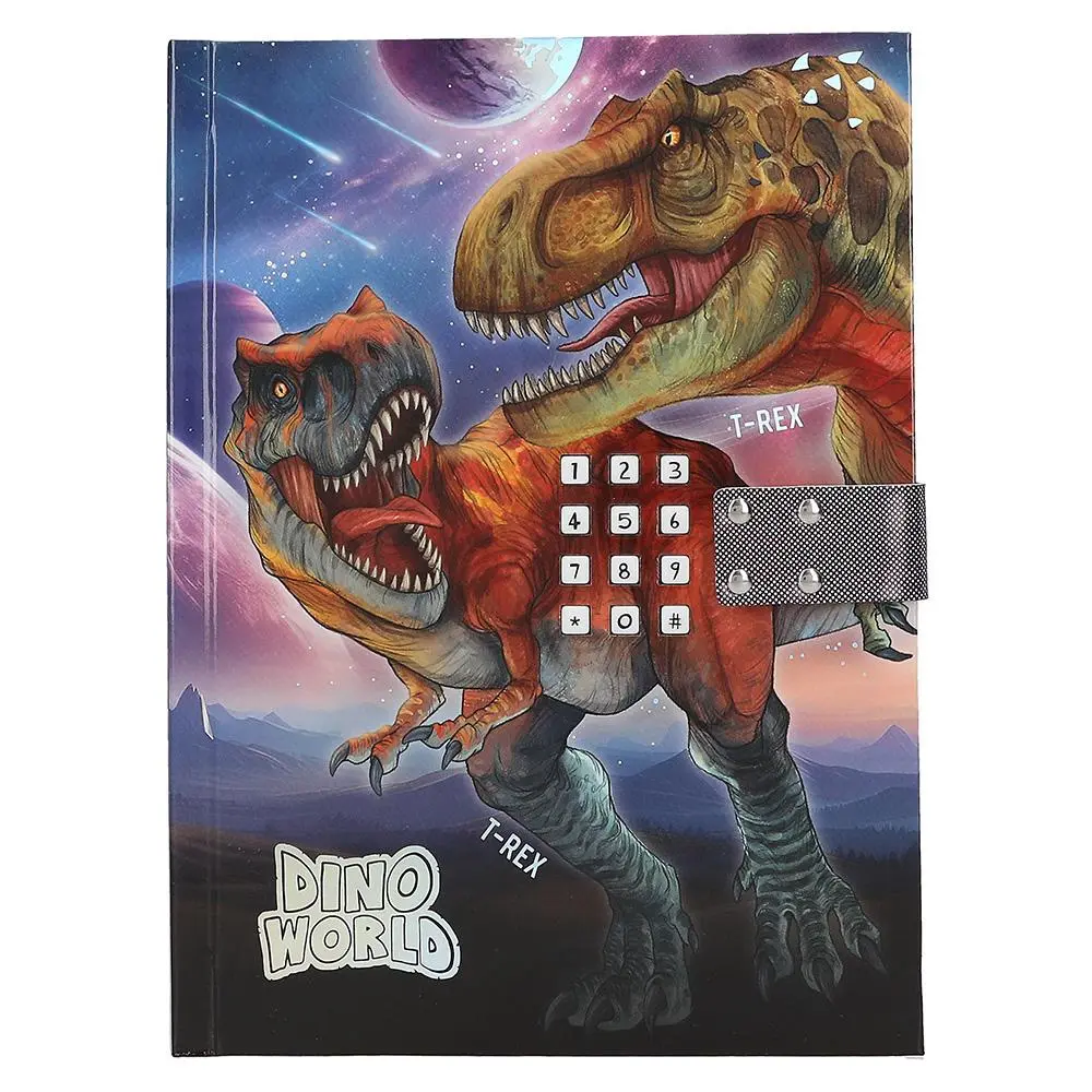 Diář na kód Dino World T-Rex & Utahraptor