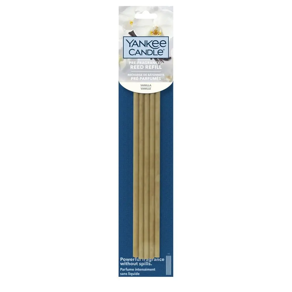 YANKEE CANDLE Pre-Fragranced Vanilla voňavé tyčinky náplň 5 stébel