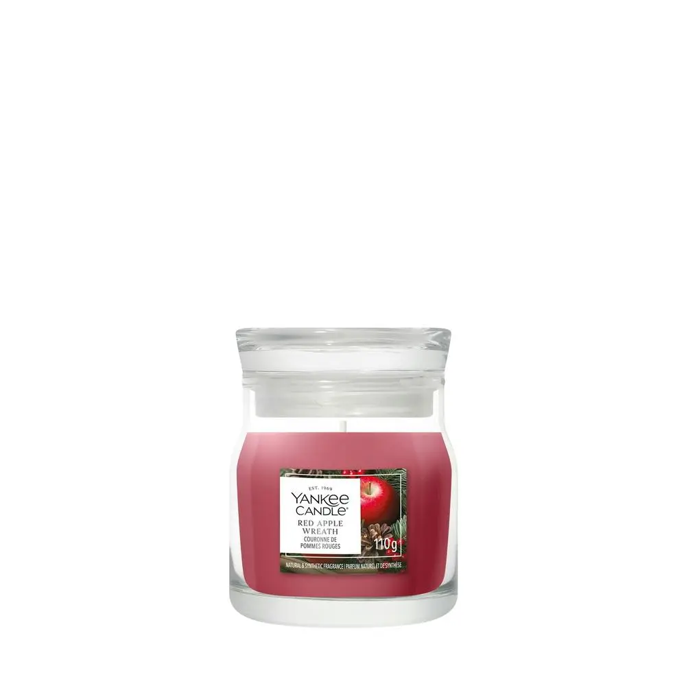 Svíčka Yankee Candle Signature malá, Red Apple Wreath