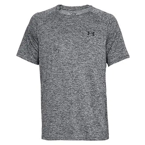 Under Armour pánské triko Tech 2.0 SS Tee carbon heather LTmavěšedá