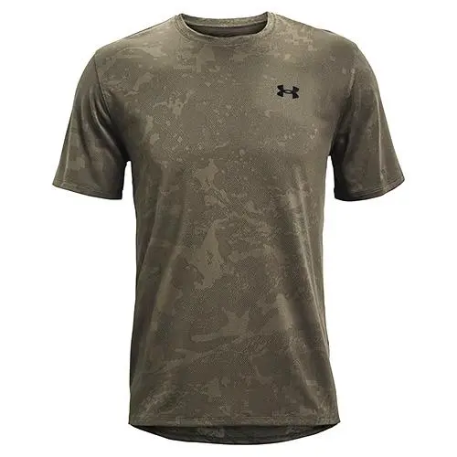 Under Armour pánské funkční tričko Training Vent Camo SS-GRN zelené