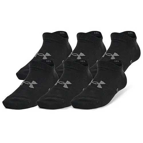 Under Armour UA Yth Essential No Show 6pk-BLK 1370543-001