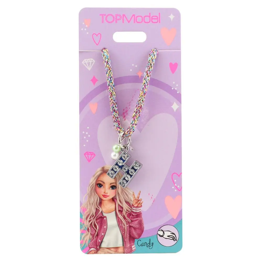 Šňůrkový náramek Top Model, písmenko "H" Candy