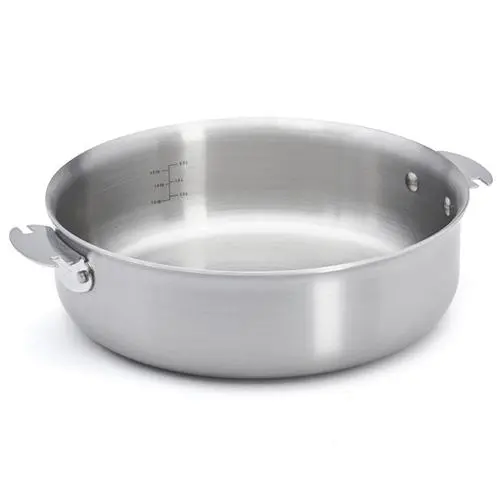 De Buyer Pánev na soté ALCHIMY LOQY 24 cm stříbrná nerezová ocel