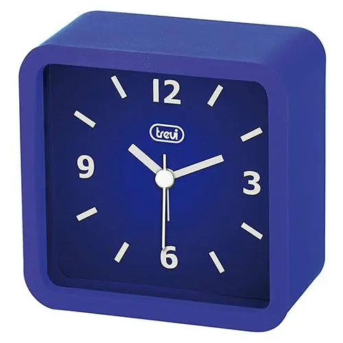 Budík se silikonovým krytem Trevi SL 3820/BL modrý