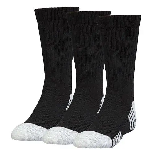 Under Armour ponožky Heatgear Crew 001BlackBlackSteel 3 pack