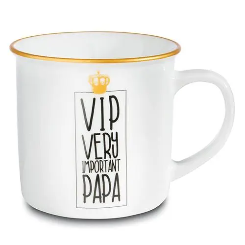 Nici VIP velmi důležitý otec bílý s metalickými vzory 400 ml