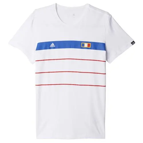adidas pánské tričko France History pánské volnočasové triko France History s krátkým rukávem