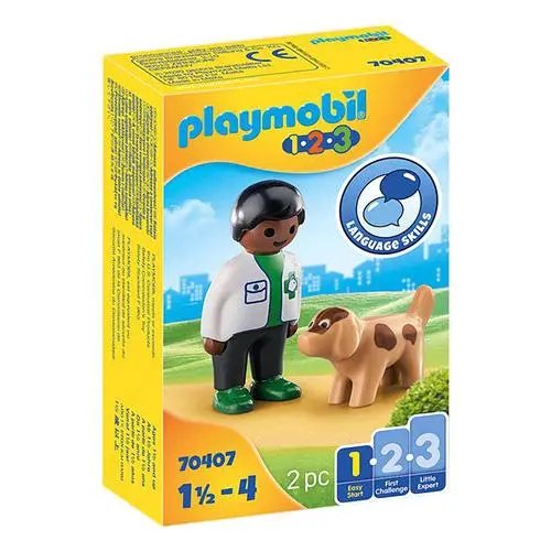 Playmobil 70407 veterinář s pejskem (1.2.3)