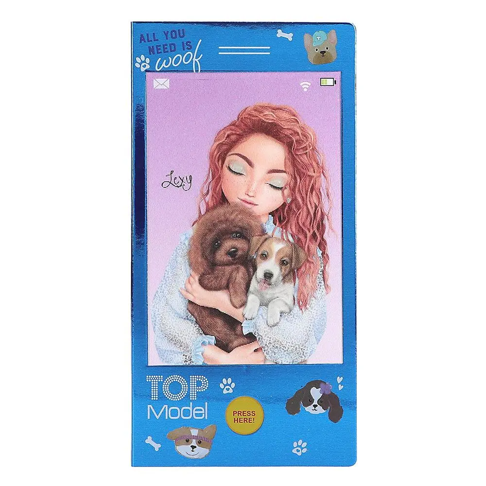 Top Model Kreativní bloček s 3D obrázkem a zvukovým efektem Talita s kočičkou